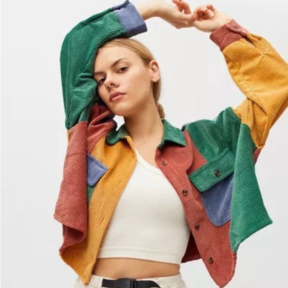 BDG Multicolor Corduroy Button Down Shirt